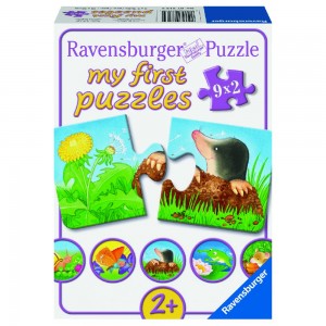Tiere im Garten 9x2 Teile My first puzzles