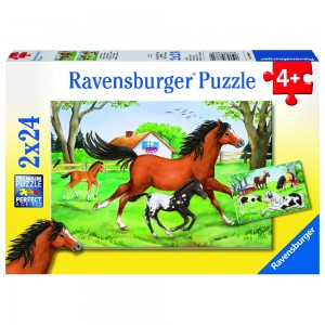 Welt der Pferde Puzzle 2 x 24 Teile