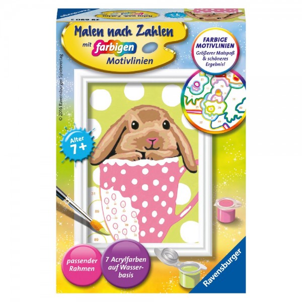 Süßes Schlappohr Malen nach Zahlen Serie F