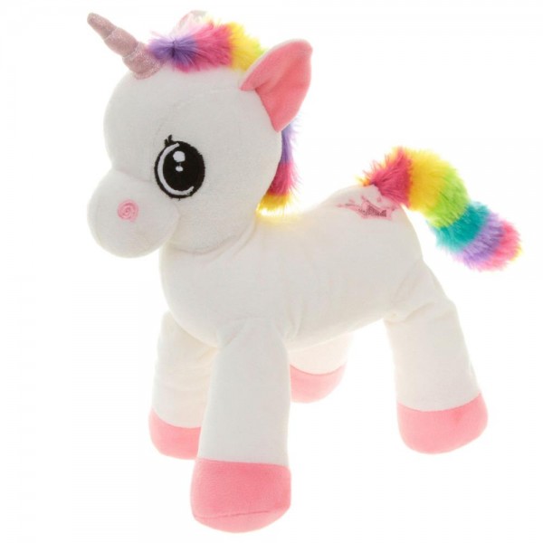 Plüsch Einhorn 32cm, kann stehen & liegen 91206