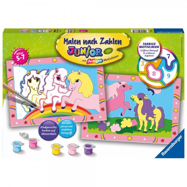 Malen nach Zahlen Junior Süße Ponys