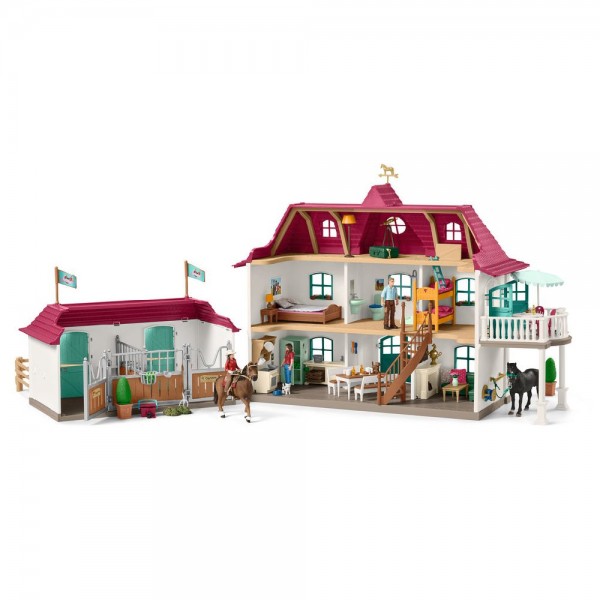 Großer Pferdehof mit Wohnhaus und Stall Schleich Horse Club 42416