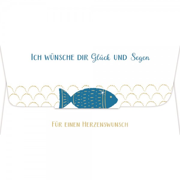 Kuvert Geldgeschenk:Ich wünsche Dir Glück und Segen
