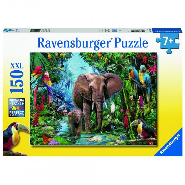 Dschungelelefanten Puzzle 150 Teile XXL