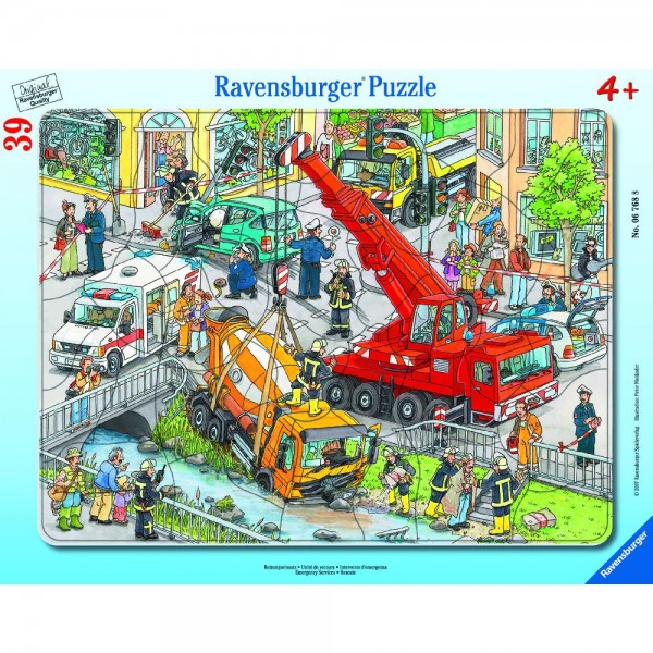 Rettungseinsatz 30-48 Teile Rahmenpuzzle