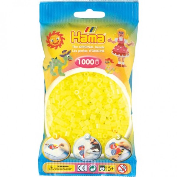 Hama Bügelperlen 1.000 Stk Neon Gelb (50)