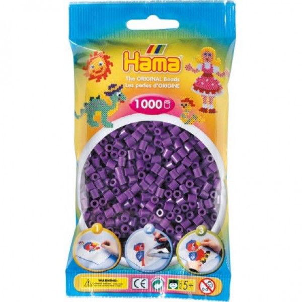 Hama Bügelperlen 1.000 Stk Lila (50)