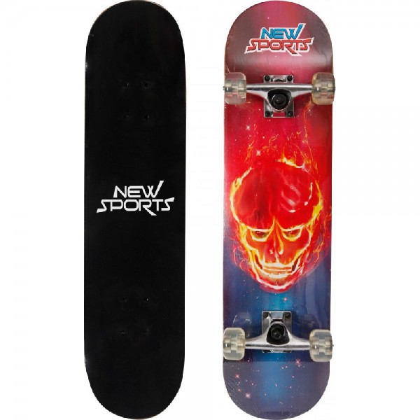 New Sports Skateboard Ghostrider, Länge 78,7 cm, ABEC 7