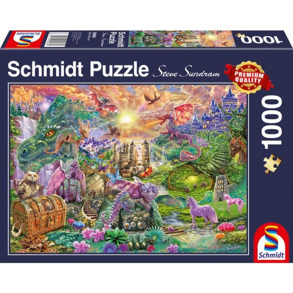 Verzaubertes Drachenland Puzzle 1000 Teile