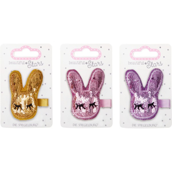 Haarclip Glitzerhase beautiful Stars