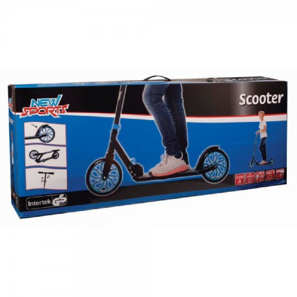 New Sports Scooter Blau/Schwarz, 200 mm, ABEC 7