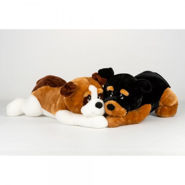 PLÜSCH HUND 2-FACH SORT. 66CM 12105