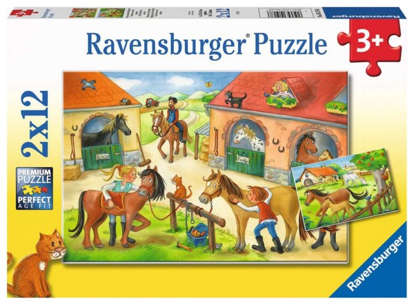Ferien auf dem Pferdehof Puzzle 2x12 Teile