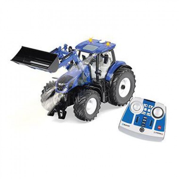 New Holland T7.315 mit Frontlader, App-Steuerung u. Bluetooth Fernsteuermodul