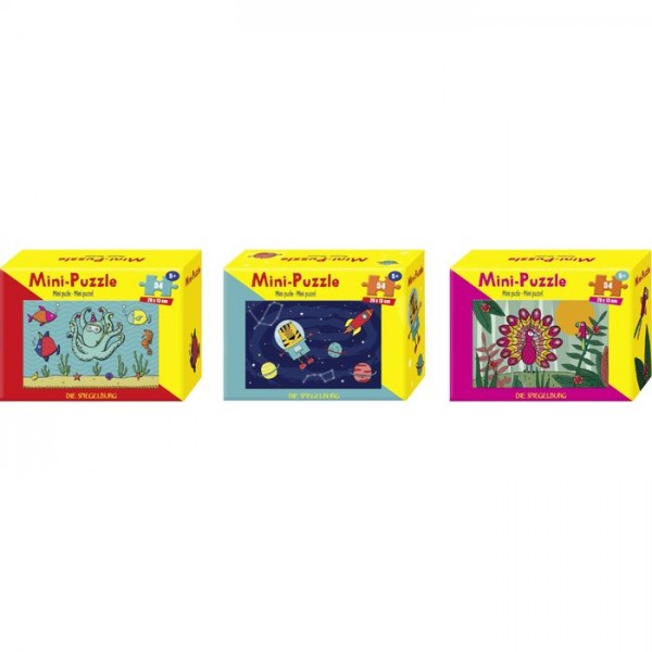 Mini-Puzzle (Bunte Geschenke) sortiert