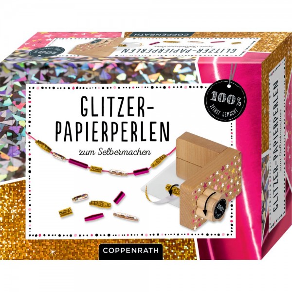 Glitzer-Papierperlen zum Selbermachen (100% selbst gemacht)