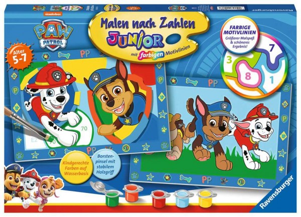 Paw Patrol Malen nach Zahlen Junior