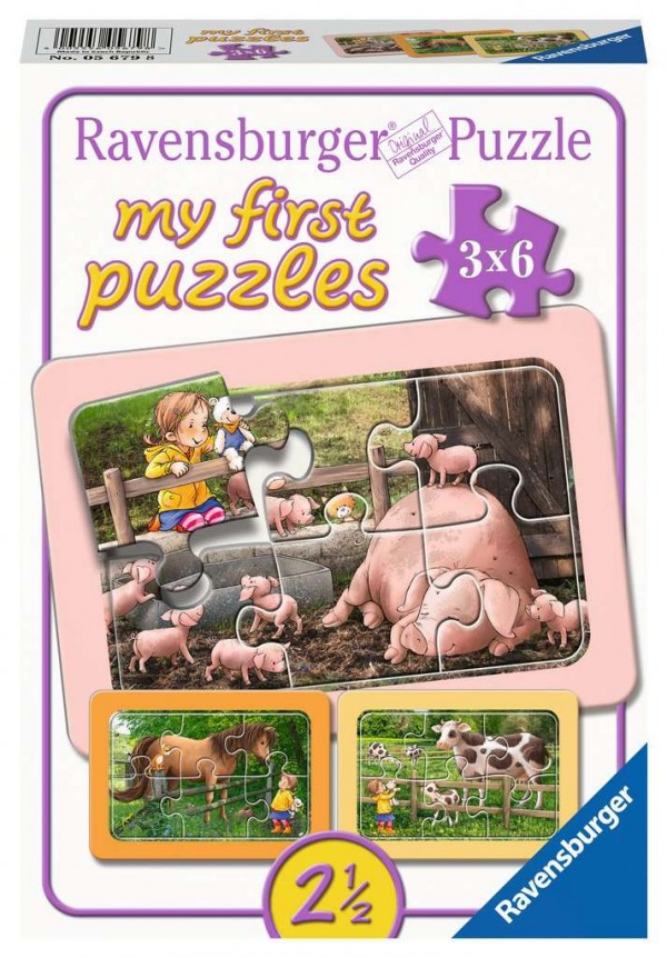 Lotta auf dem Bauernhof my first puzzles Rahmenpuzzle 3x6 Teile