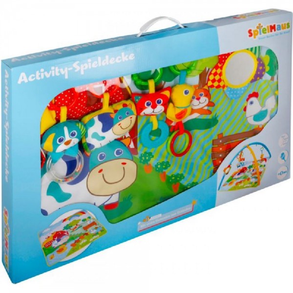 SpielMaus Baby Activity Spieldecke und Spiegel