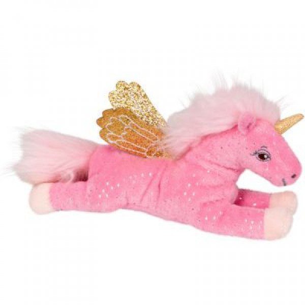 Glitzer-Beanie, rosa - Einhorn-Paradies