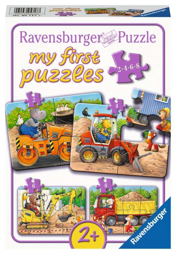 Tiere auf der Baustelle my first puzzles 2, 4, 6, 8 Teile