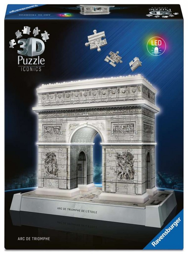 3D Puzzle Iconics: Triumphbogen Paris - mit Licht